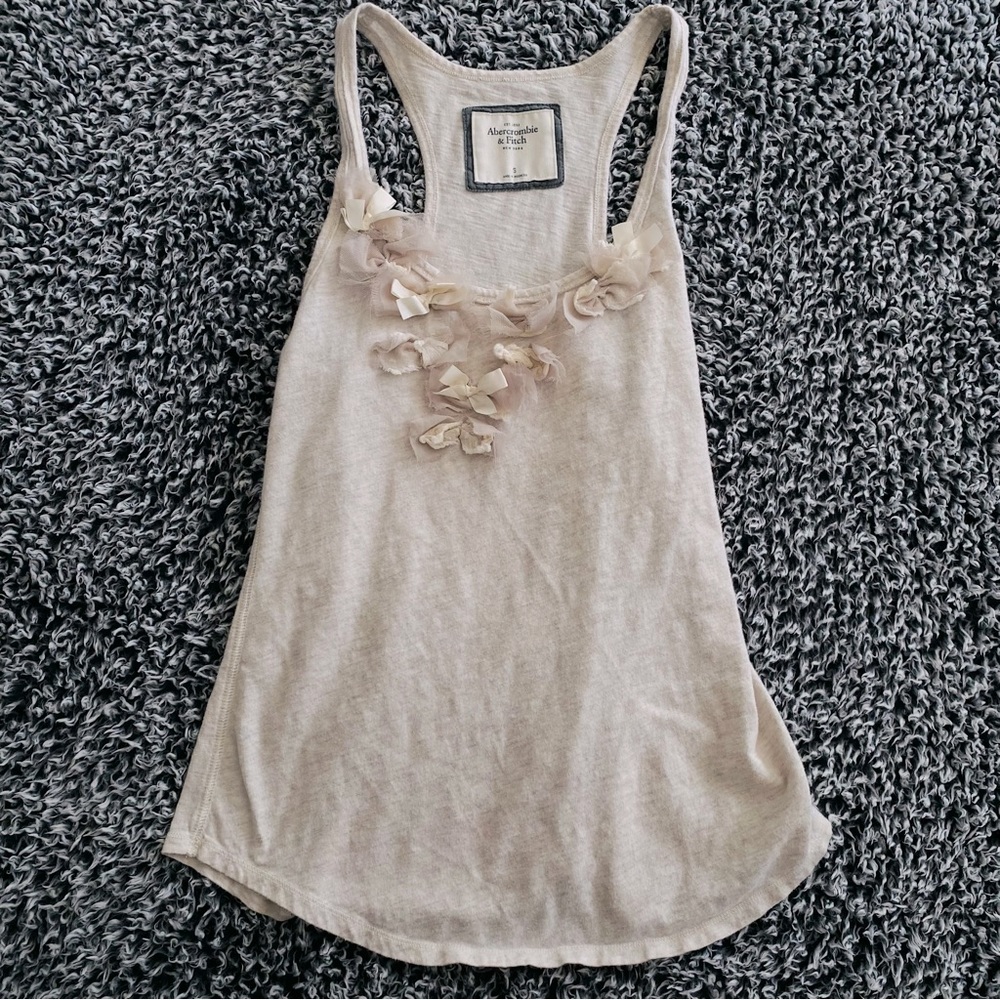 Abercrombie & Fitch floral bow tank small